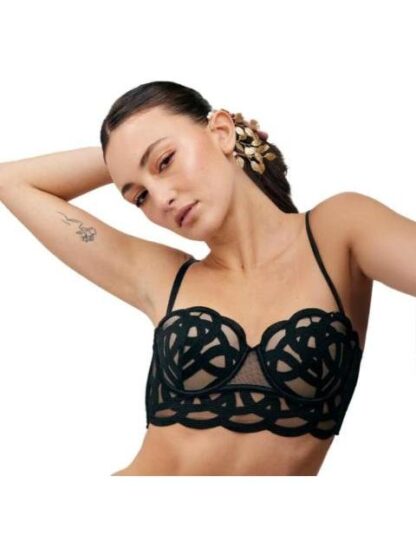 BRASIER BUSTIER NEGRO LOVE TO LOUNGE - Image 2