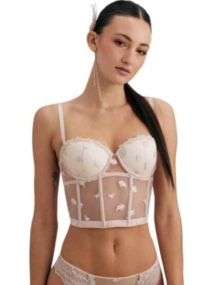 BRASIER BUSTIER ROSA LOVE TO LOUNGE