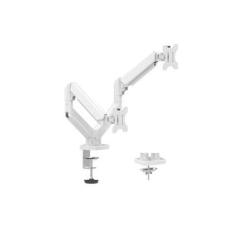 BRAZO ARTICULADOR PARA DOS MONITORES NACEB (NAA0215) BRAZO ARTICULADOR PARA DOS MONITORES NA0215 BLANCO DSA2102