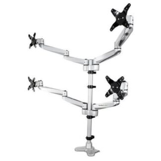BRAZO PARA MONITOR STARTECH 4 MONITORES BLANCO ARMQUADPS