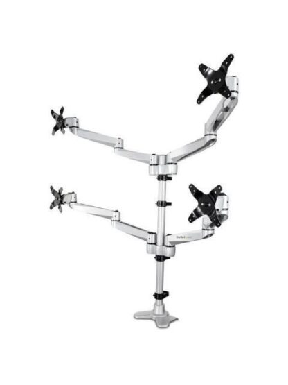 BRAZO PARA MONITOR STARTECH 4 MONITORES BLANCO ARMQUADPS