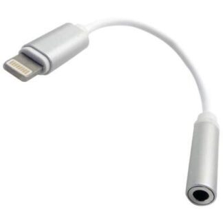 BROBOTIX ADAPTADOR LIGHTNING MACHO - 3.5MM HEMBRA BLANCO
