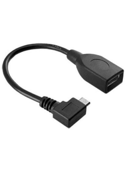 BROBOTIX CABLE ADAPTADOR MICRO USB MACHO - USB-OTG HEMBRA NEGRO