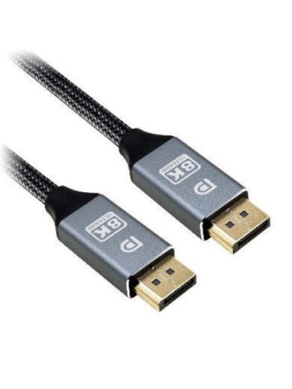 BROBOTIX CABLE DISPLAYPORT 1.2 MACHO - DISPLAYPORT 1.2 MACHO 8K 60HZ 2 METROS NEGRO