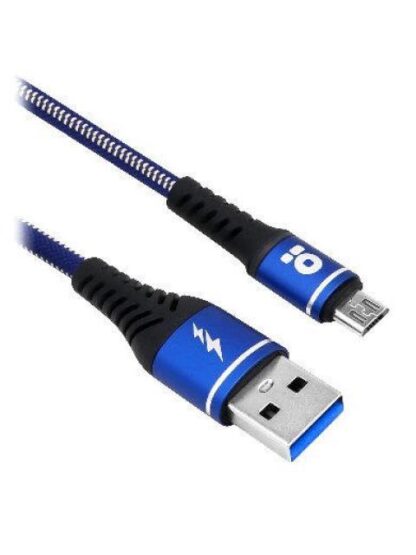 BROBOTIX CABLE USB A MACHO - MICROUSB B MACHO 1 METRO AZUL