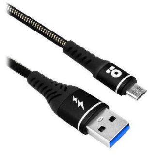 BROBOTIX CABLE USB A MACHO - MICROUSB B MACHO 1 METRO NEGRO