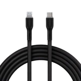 BROBOTIX CABLE USB-C MACHO - LIGHTNING MACHO 1 METRO NEGRO