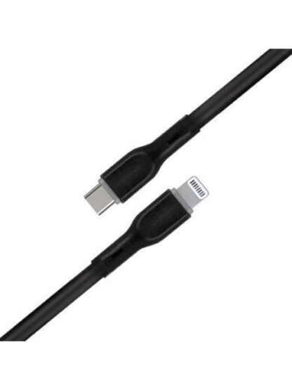BROBOTIX CABLE USB-C MACHO - LIGHTNING MACHO 1 METRO NEGRO - Image 2