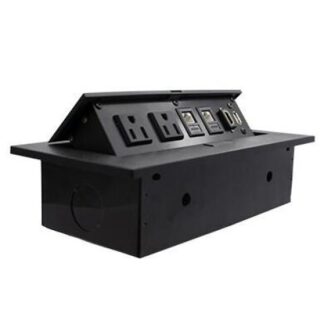 BROBOTIX CAJA DE MONTAJE 170906 4 PUERTOS NEGRO