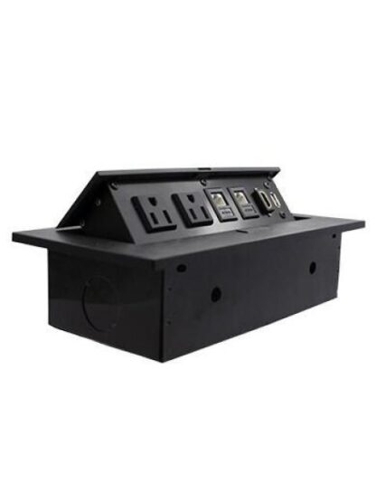 BROBOTIX CAJA DE MONTAJE 170906 4 PUERTOS NEGRO