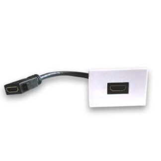 BROBOTIX CAJA PARA PARED 938917 1 PUERTO HDMI BLANCO PARA 938276-938283 - NO INCLUYE TAPA