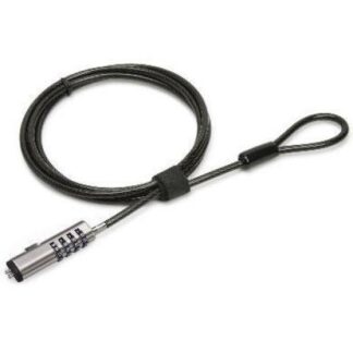 BROBOTIX CANDADO DE COMBINACION PARA LAPTOPS 263601 1.8 METROS NEGRO-PLATA