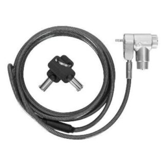 BROBOTIX CANDADO DE LLAVE PARA LAPTOPS 1.8 METROS PLATA