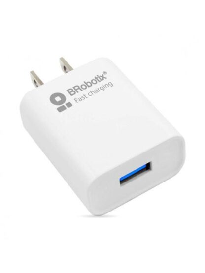 BROBOTIX CARGADOR DE PARED 6001318 5V 1X USB-A BLANCO - INCLUYE CABLE USB A - USB C - Image 2