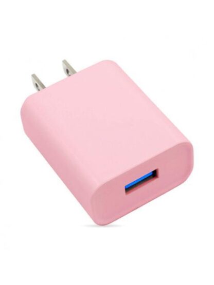 BROBOTIX CARGADOR DE PARED 6001332 5V 1X USB-A ROSA - INCLUYE CABLE USB A - USB C - Image 2