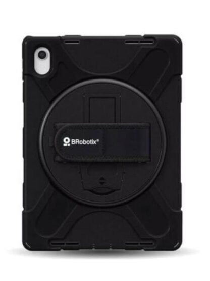 BROBOTIX FUNDA USO RUDO CON CORREA Y GIRO 360° PARA IPAD 10.9-10.ª GENERACION NEGRO