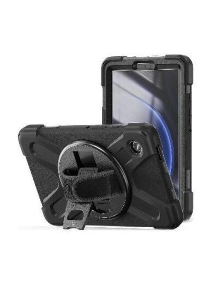 BROBOTIX FUNDA USO RUDO CON CORREA Y GIRO 360° PARA SAMSUNG GALAXY TAB A9 8.7 NEGRO
