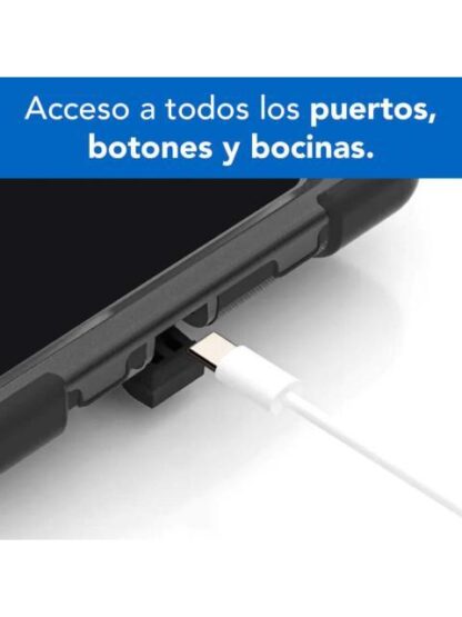 BROBOTIX FUNDA USO RUDO CON CORREA Y GIRO 360° PARA SAMSUNG GALAXY TAB S6 LITE NEGRO - Image 5