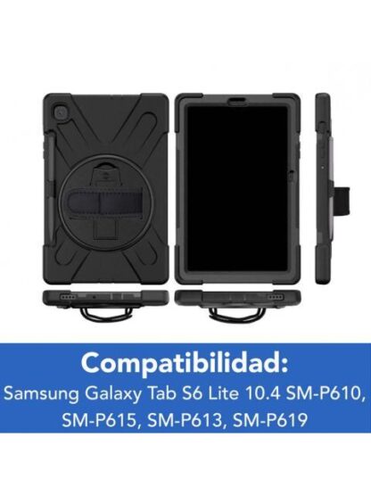 BROBOTIX FUNDA USO RUDO CON CORREA Y GIRO 360° PARA SAMSUNG GALAXY TAB S6 LITE NEGRO - Image 7