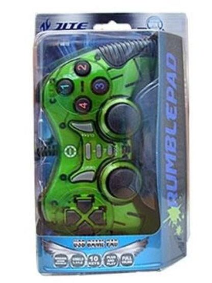 BROBOTIX GAMEPAD RUMBLEPAD ALAMBRICO USB 2.0 VERDE