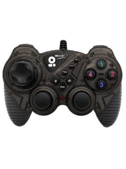 BROBOTIX GAMEPAD RUMBLEPAD PARA PC-PLAYSTATION 3 ALAMBRICO USB 2.0 GRIS HUMO - Image 3