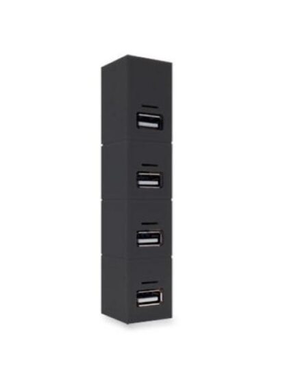 BROBOTIX HUB USB 2.0 HEMBRA - 4 PUERTOS USB 1.1-USB 2.0 480MBIT-S NEGRO