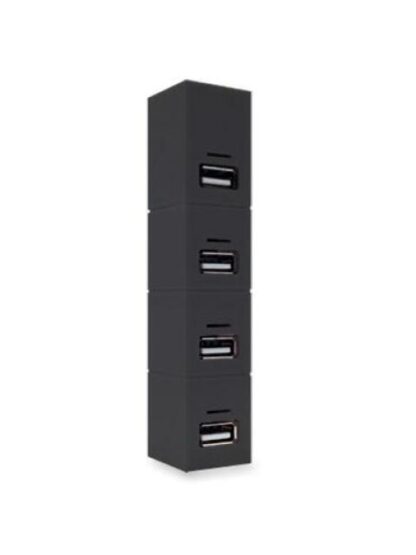BROBOTIX HUB USB 2.0 HEMBRA - 4 PUERTOS USB 1.1-USB 2.0 480MBIT-S NEGRO