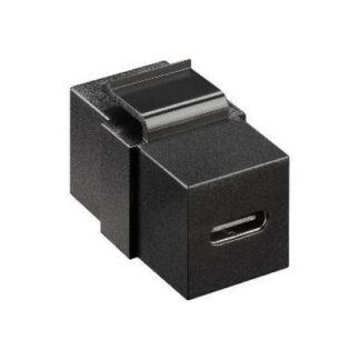 BROBOTIX JACK TIPO USB-C HEMBRA - USB-C HEMBRA NEGRO