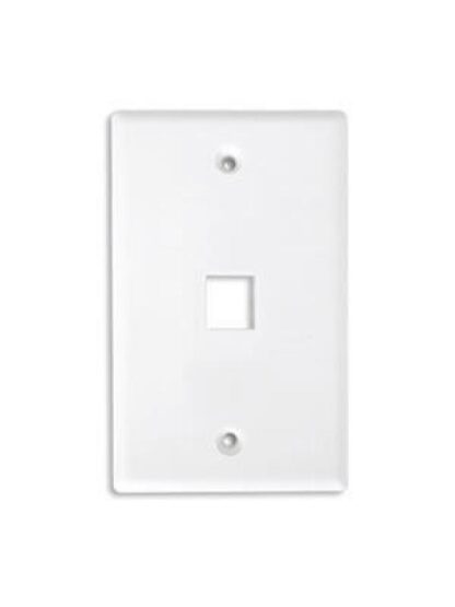 BROBOTIX PLACA DE PARED DE 1 PUERTO BLANCO