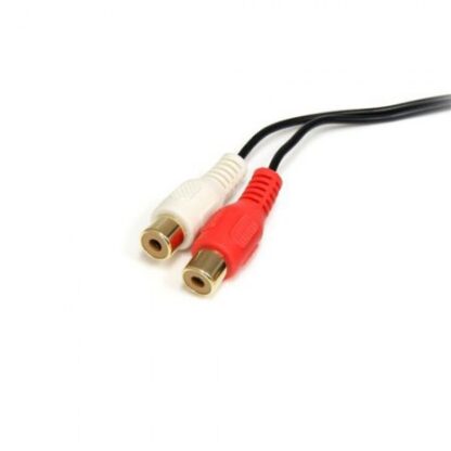 STARTECH  CABLE 3.5MM MACHO - 2X RCA HEMBRA 1.8 METROS NEGRO - Image 2