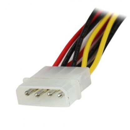 STARTECH  CABLE SATA RECTO 4-PIN MOLEX MACHO - 2X SATA 15-PIN HEMBRA 30CM - Image 2