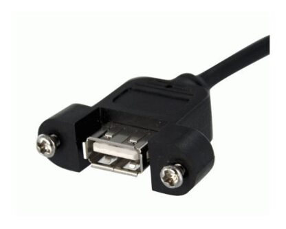 STARTECH  CABLE USB 2.0 USB A MACHO - USB A HEMBRA 30CM NEGRO - Image 2