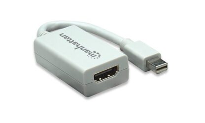 MANHATTAN MINI ADAPTADOR HDMI HEMBRA - MINI DISPLAYPORT 1.2 MACHO 17CM BLANCO - Image 2