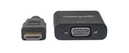MANHATTAN CONVERTIDOR HDMI MACHO - VGA HEMBRA NEGRO - Image 2