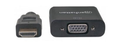 MANHATTAN CONVERTIDOR HDMI MACHO - VGA HEMBRA NEGRO - Image 4