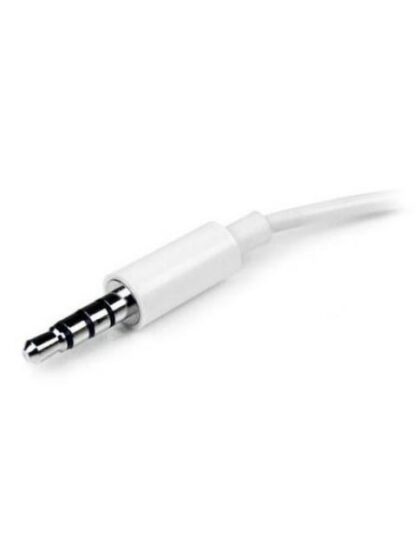 STARTECH  ADAPTADOR DIVISOR 1X 3.5MM MACHO - 2X 3.5MM HEMBRA PARA AUDIFONOS Y MICROFONO BLANCO - Image 4