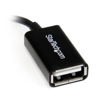STARTECH  CABLE ADAPTADOR MICRO USB B MACHO - USB A HEMBRA OTG ACODADO A LA DERECHA 12CM - Image 3