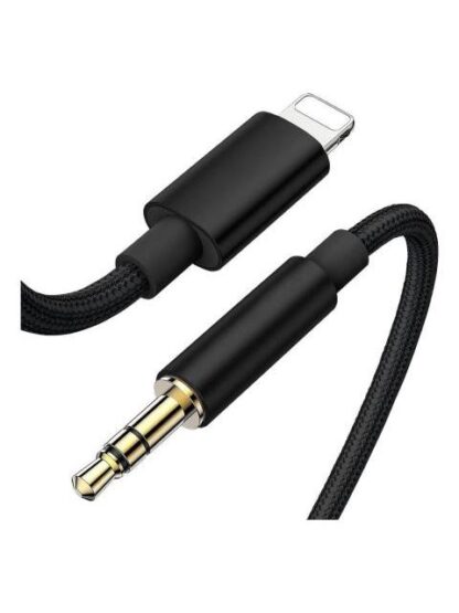 CABLE AUXILIAR PARA IPHONE JACK 3.5MM AUDIO ESTEREO AUDIFONO