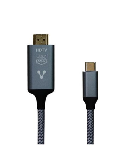 CABLE CONVERTIDOR VORAGO CAB310 TIPO C A HDMI 4K 1.8M