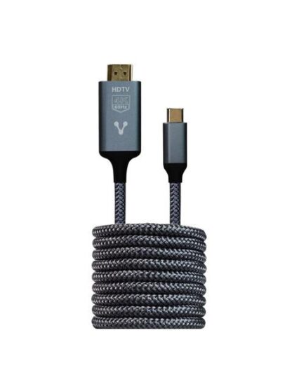 CABLE CONVERTIDOR VORAGO CAB310 TIPO C A HDMI 4K 1.8M - Image 2