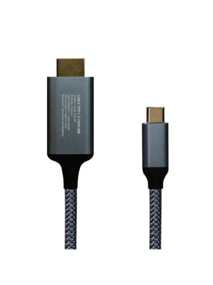CABLE CONVERTIDOR VORAGO CAB310 TIPO C A HDMI 4K 1.8M - Image 3