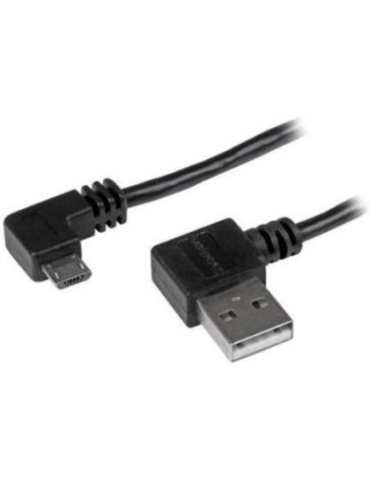 STARTECH  CABLE USB A MACHO - MICRO USB B MACHO ANGULO DERECHO 2 METROS NEGRO - Image 2