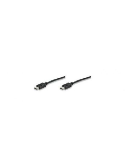 MANHATTAN CABLE DISPLAYPORT 1.2 MACHO - DISPLAYPORT 1.2 MACHO 4K 60HZ 3 METROS NEGRO - Image 3