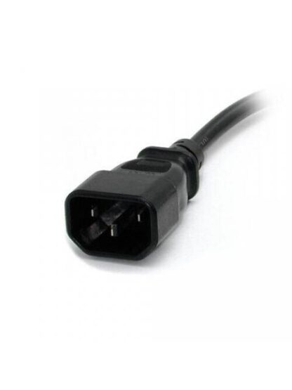 STARTECH  CABLE DE PODER C14 ACOPLADOR MACHO - NEMA 5-15R HEMBRA 30CM NEGRO - Image 2