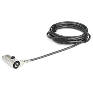 CABLE DE SEGURIDAD PARA LAPTOP CON COMBINACION RANURA WEDGE
