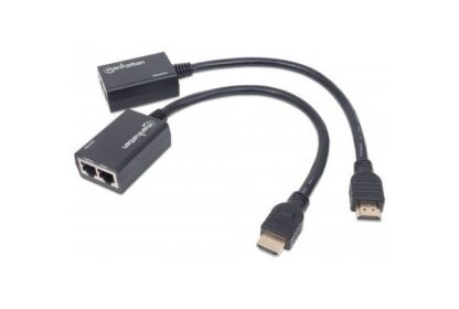 MANHATTAN EXTENSOR HDMI POR CAT5E-CAT6 DISTANCIA MAXIMA 30 METROS CABLES HDMI INTEGRADOS - Image 5