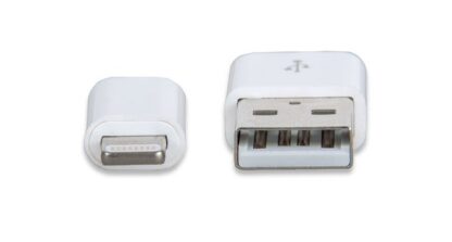 MANHATTAN CABLE DE CARGA CERTIFICADO MFI USB A 2.0 MACHO - LIGHTNING MACHO 1 METRO BLANCO PARA IPHONE-IPAD-IPOD - Image 4
