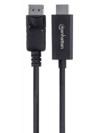 MANHATTAN CABLE DISPLAYPORT 1.2 MACHO - HDMI MACHO 4K 60HZ 3 METROS NEGRO - Image 6