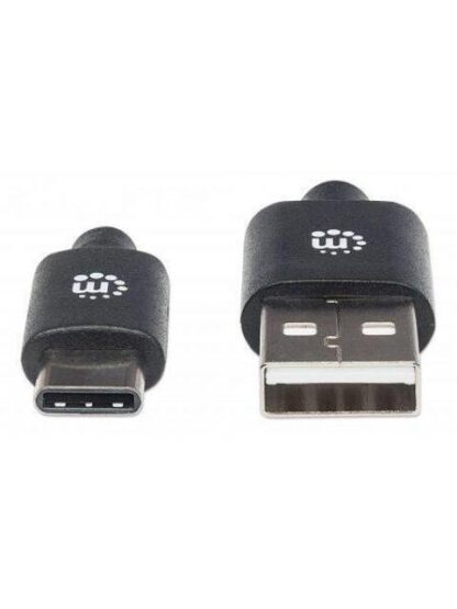 MANHATTAN USB A MACHO - USB C MACHO 2 METROS NEGRO - Image 4