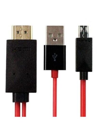CABLE MHL BROBOTIX 017828 HDMI ROJO